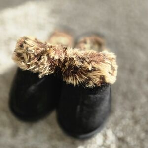 Cozy Black and Brown Kids Shoes